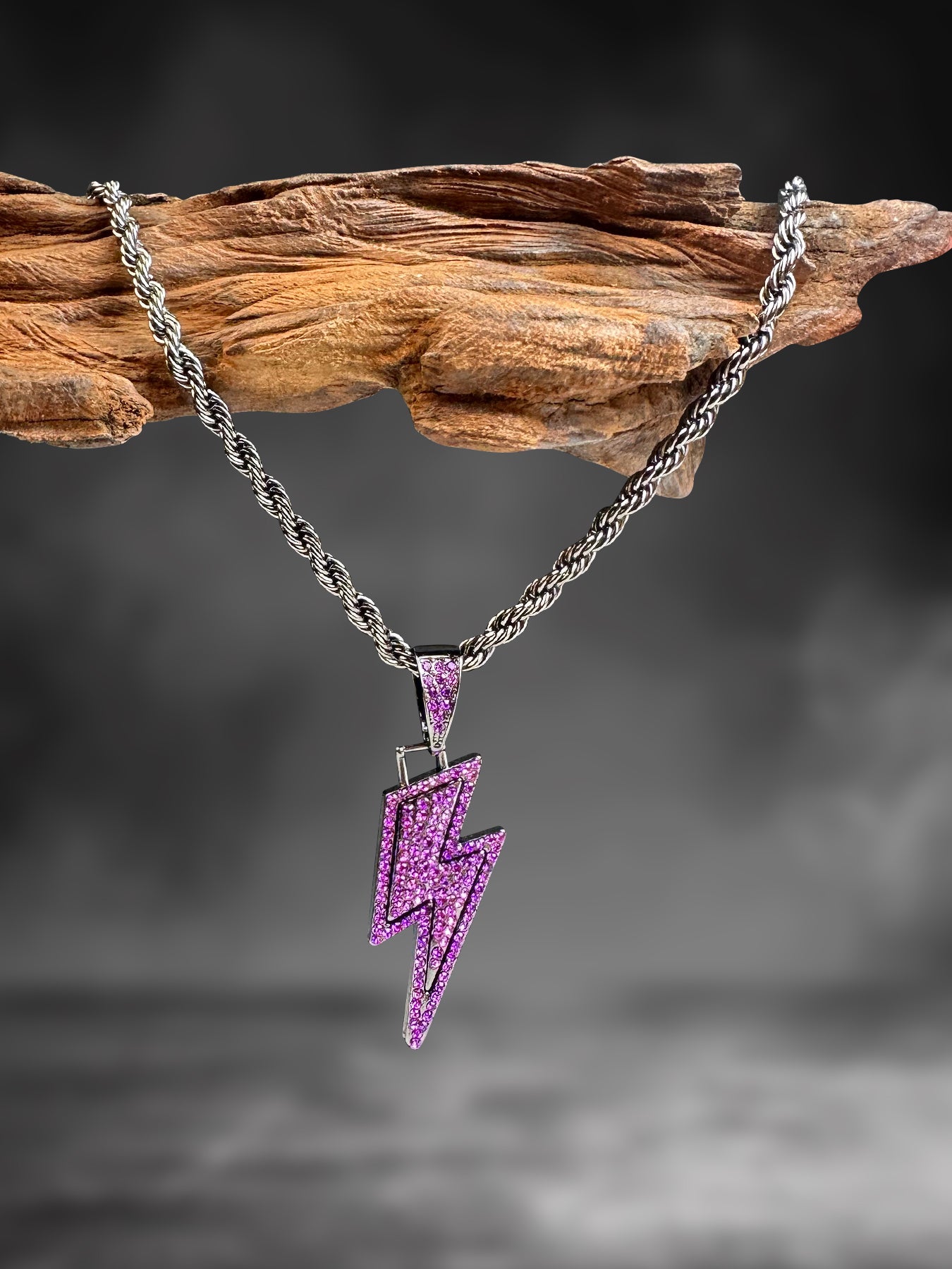 3PCS Purple ZC panther necklace