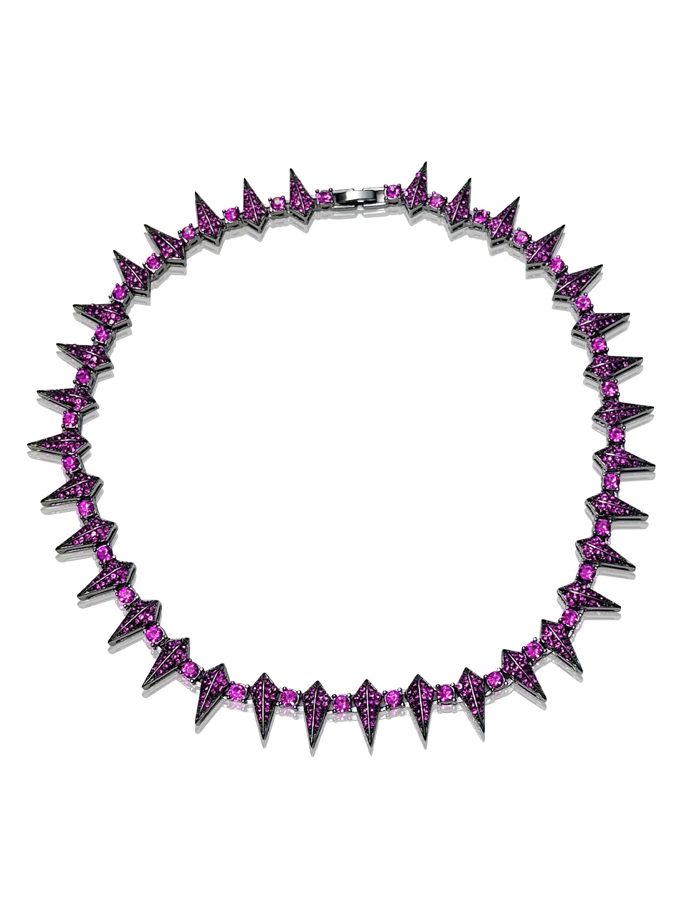 3PCS Purple ZC panther necklace