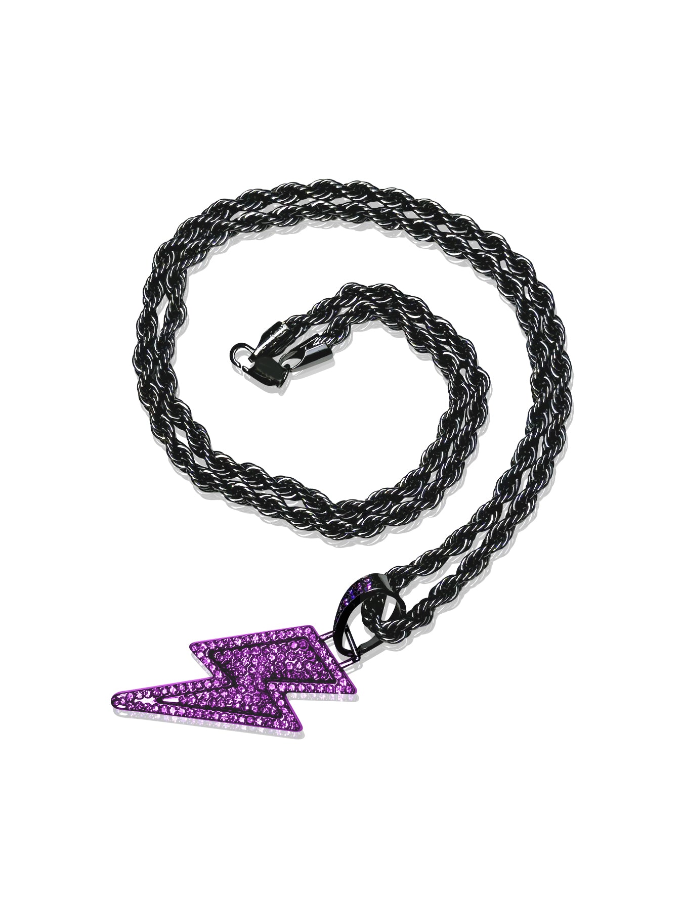 3PCS Purple ZC panther necklace