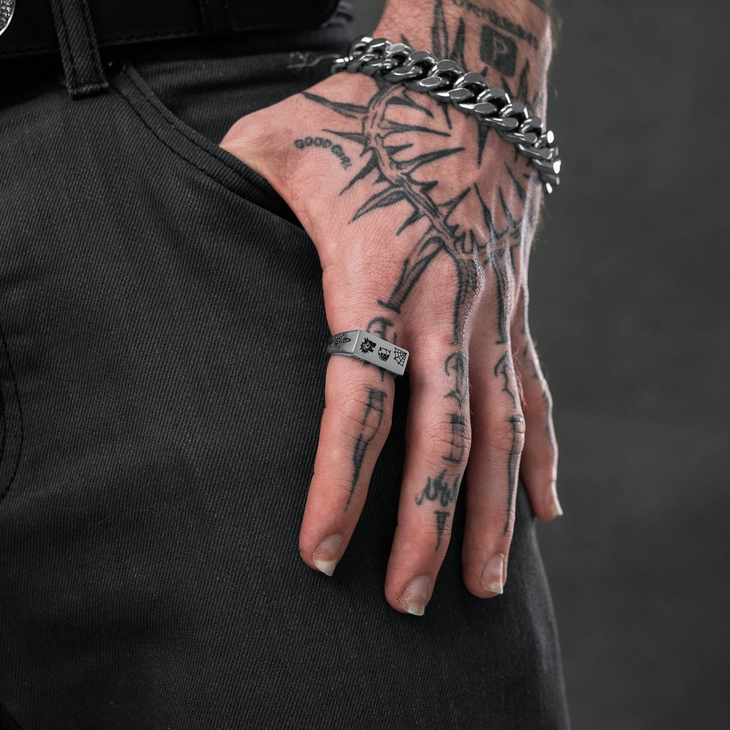 Tattoo Signet Ring