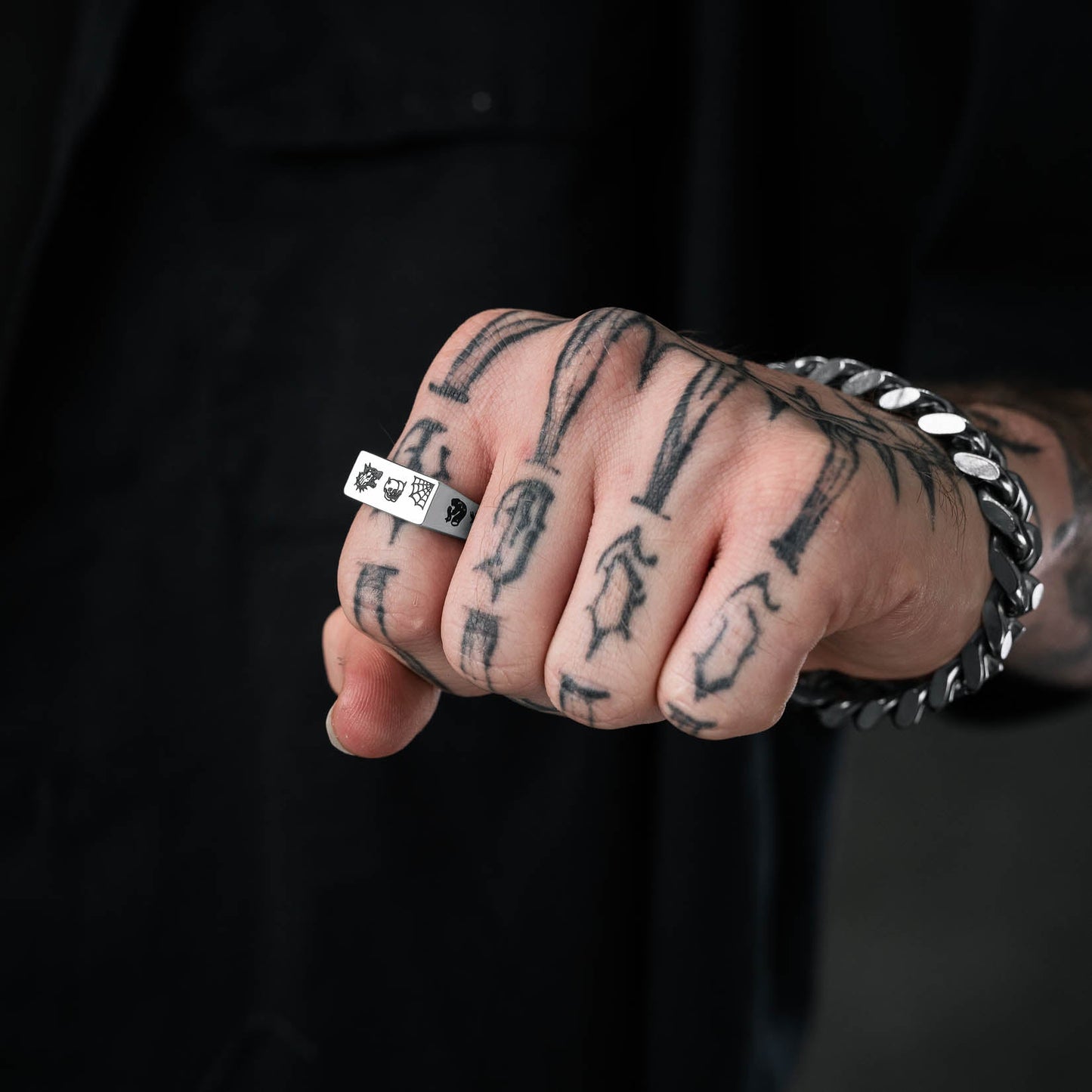 Tattoo Signet Ring