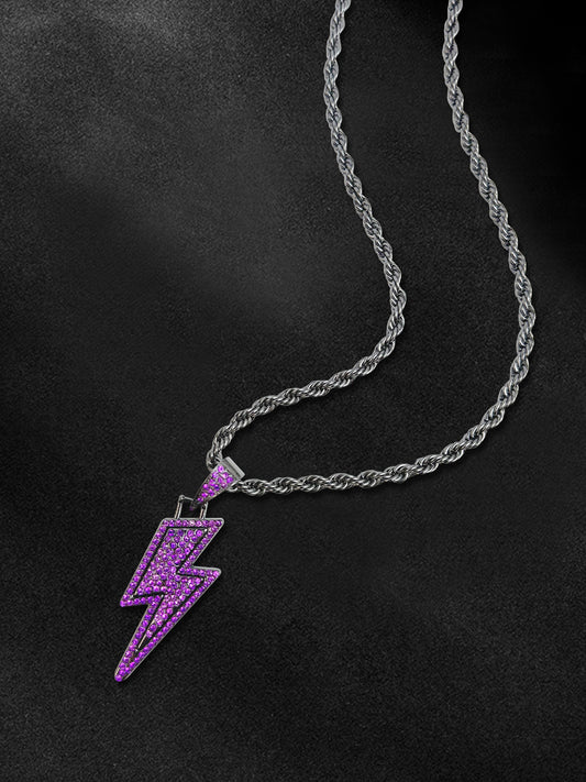 3PCS Purple ZC panther necklace