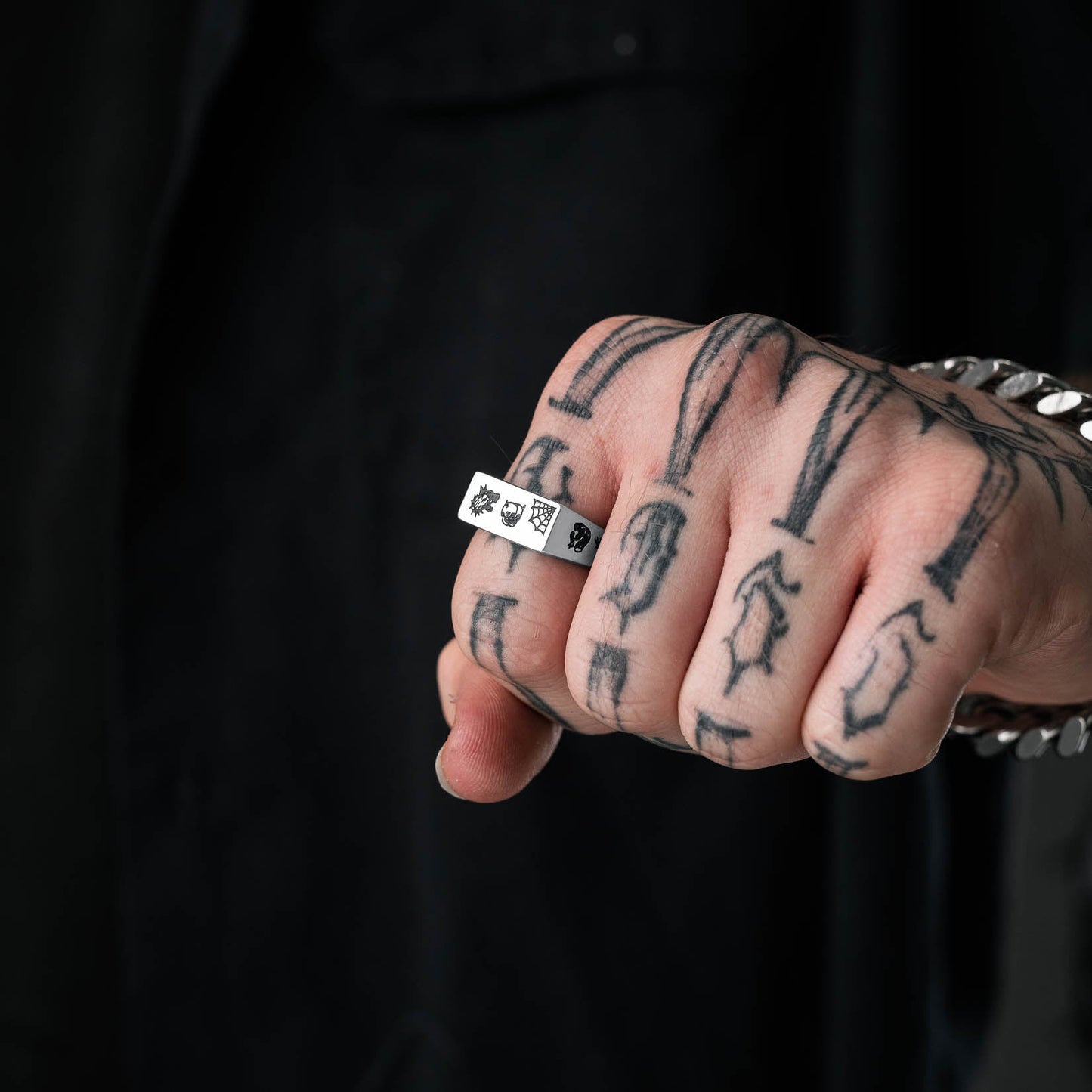 Tattoo Signet Ring